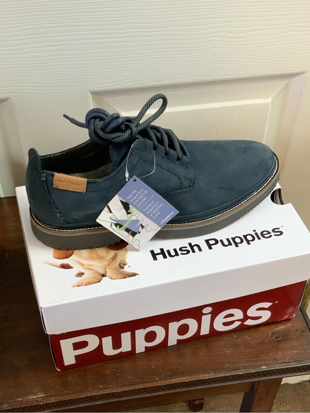 Hush Puppies Men's BERNARD CONVOY OXFORD Lace-Up with gray Accent HM1902410